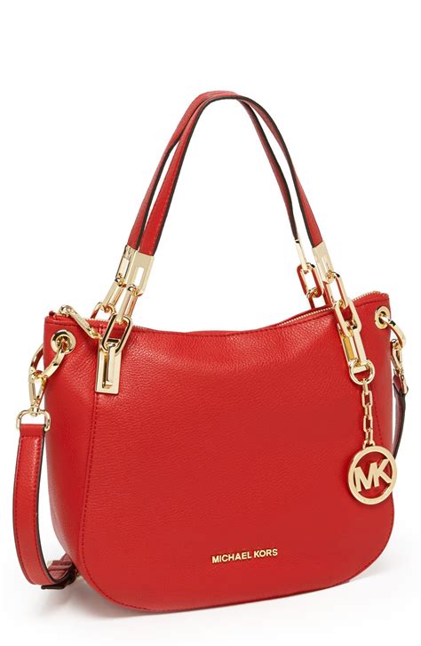 michael kors red and white bag|Michael Kors red bag sale.